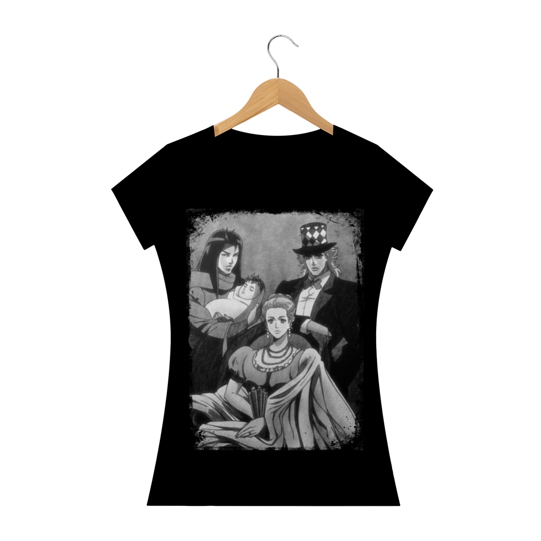 Camiseta Feminina Erina, Straits e Speedwagon - JoJo's Bizarre Adventure Part 1: Phantom Blood