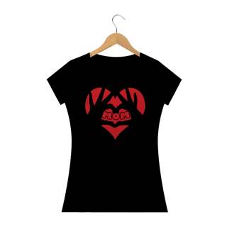Nome do produto Camiseta Baby Long Quality Estampa Coração Mom
