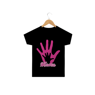 Nome do produto Camiseta Classic Infantil Estampa Mão Mamãe