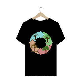Nome do produto Camiseta Quality Masculina Estampa Ciclo de vida das árvores