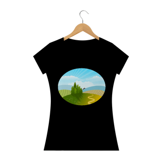 Nome do produto Camiseta Baby Long Quality Estampa Desenho Natureza