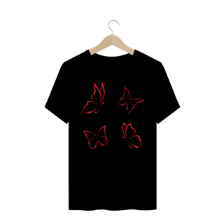 Nome do produto Camiseta Quality Estampa Desenho com 4 Borboletas