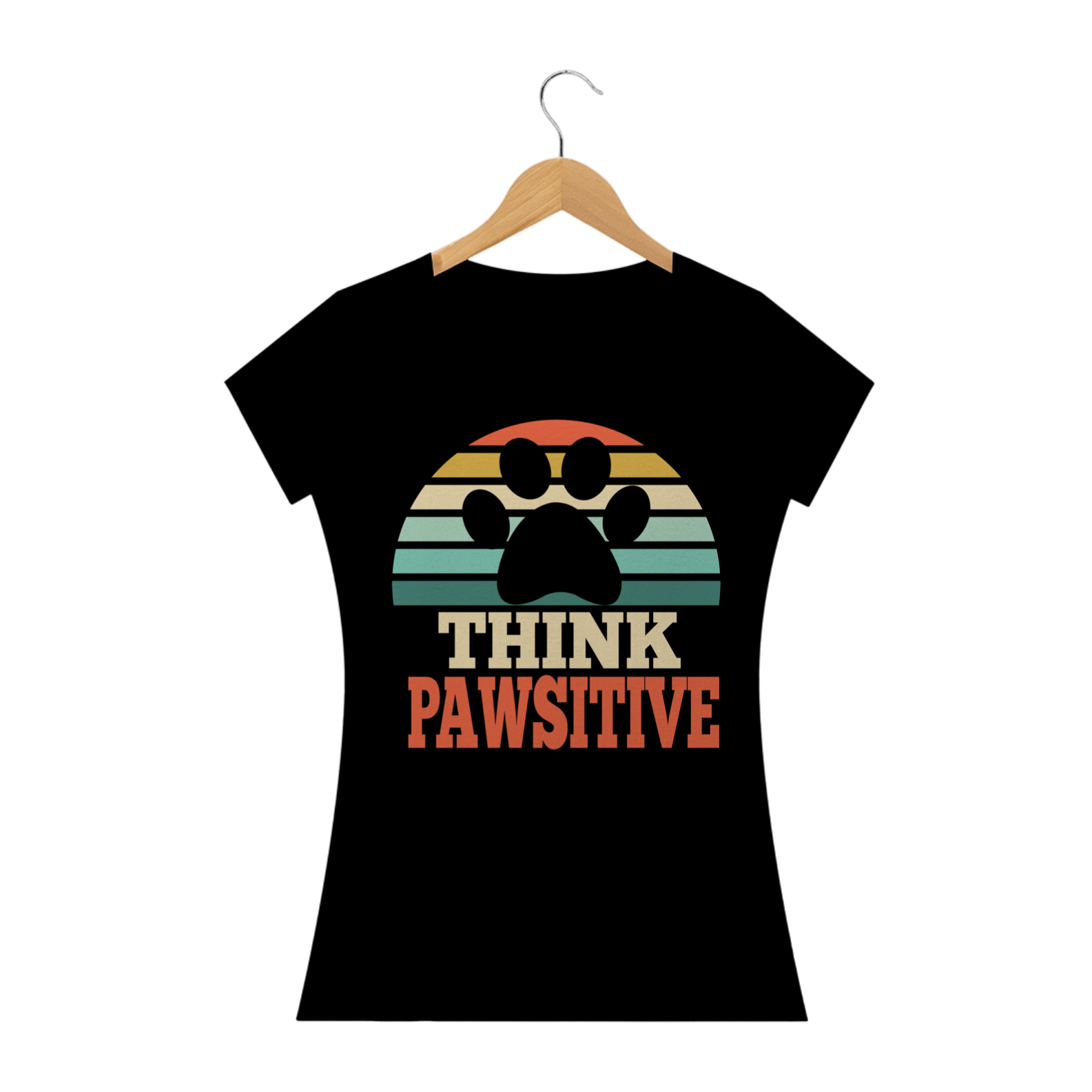 Think Pawsitive Vintage feminina