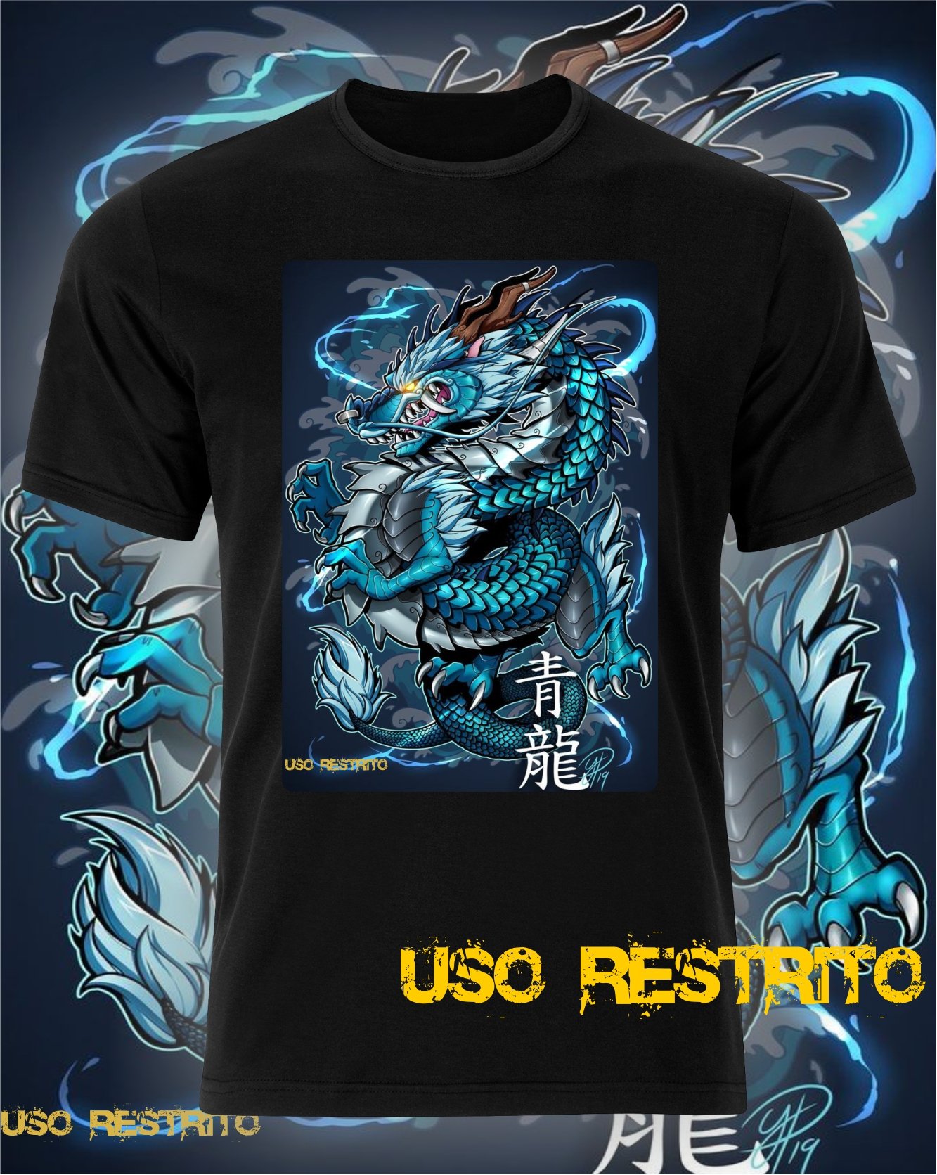 CAMISA DRAGÃO AZUL