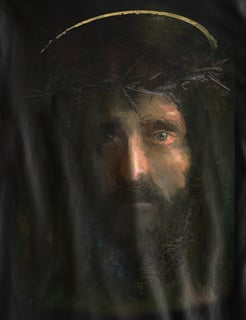 Camiseta Pintura de Jesus Cristo - (unissex)