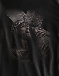 Nome do produtoCamiseta Jesus e o calvário - (unissex)