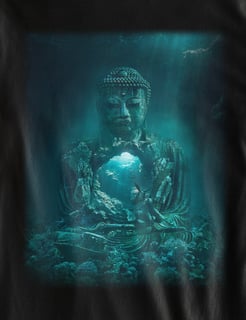 Camiseta O Templo Budista Submarino - (unissex)