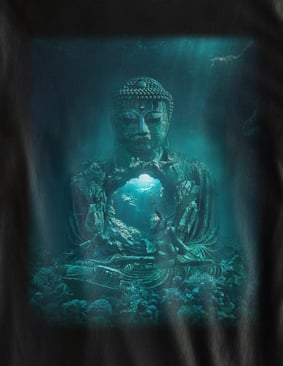 Camiseta O Templo Budista Submarino - (unissex)