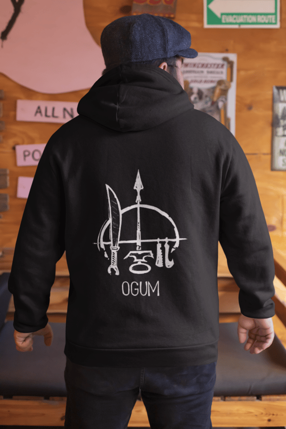 Moletom de Zíper Unisex Orixá Ogum 