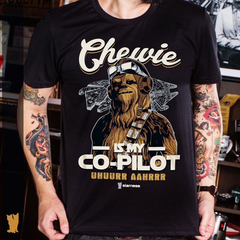 Nome do produto: SIAMESE CHEWIE IS MY CO-PILOT