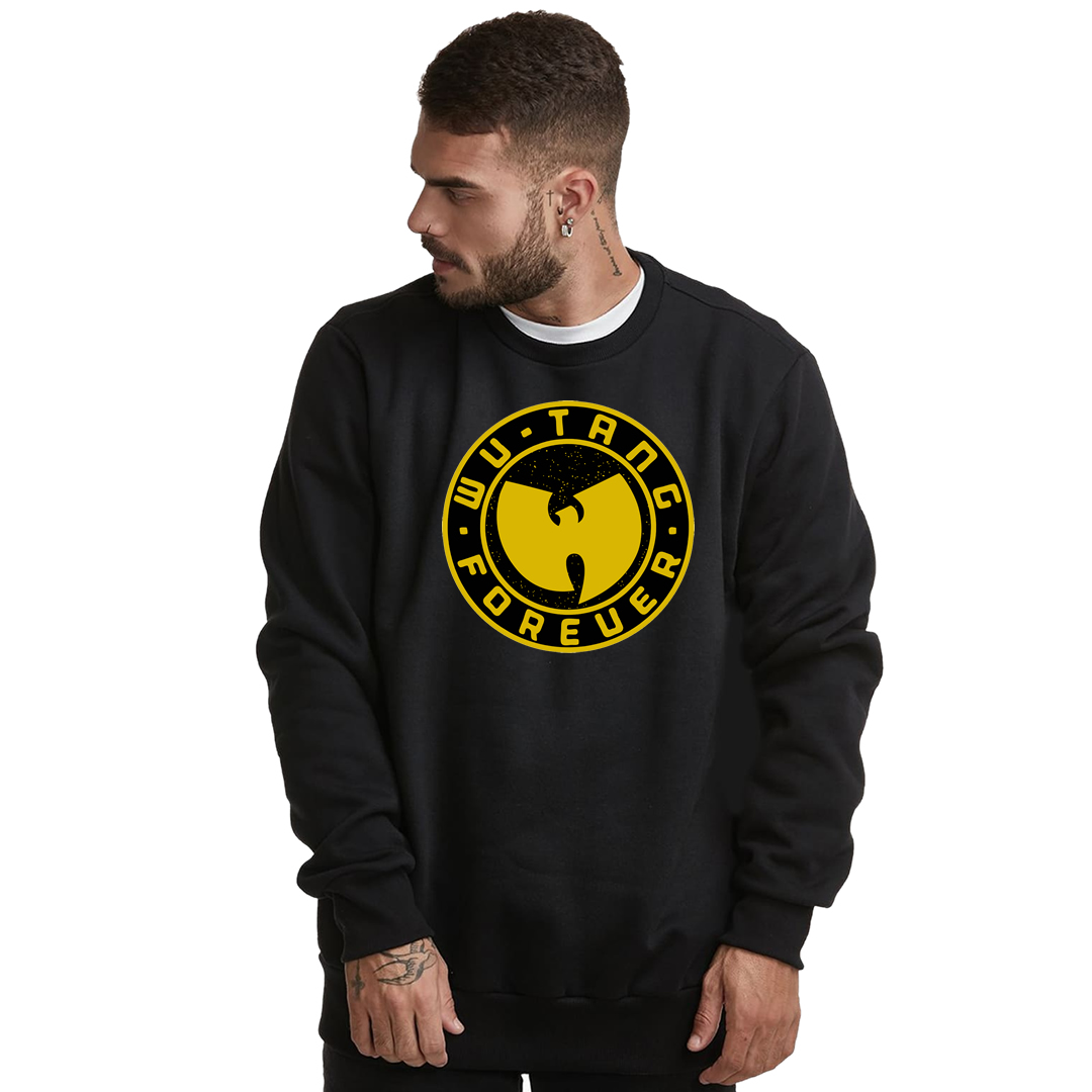 Nome do produto: Moletom Fechado Wu Tang Clan Interior Flanelado Stamp Forever