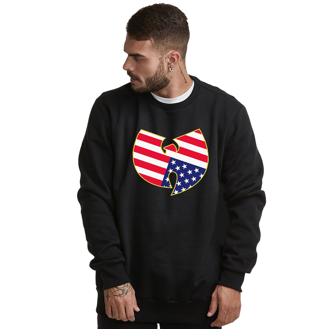 Nome do produto: Moletom Fechado Wu Tang Clan Interior Flanelado Logo USA