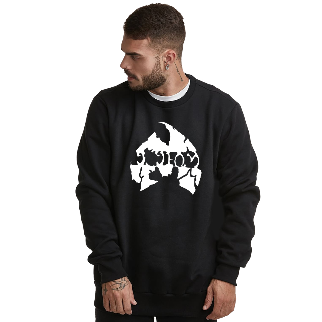 Nome do produto: Moletom Fechado Wu Tang Clan Interior Flanelado Method Man Branco