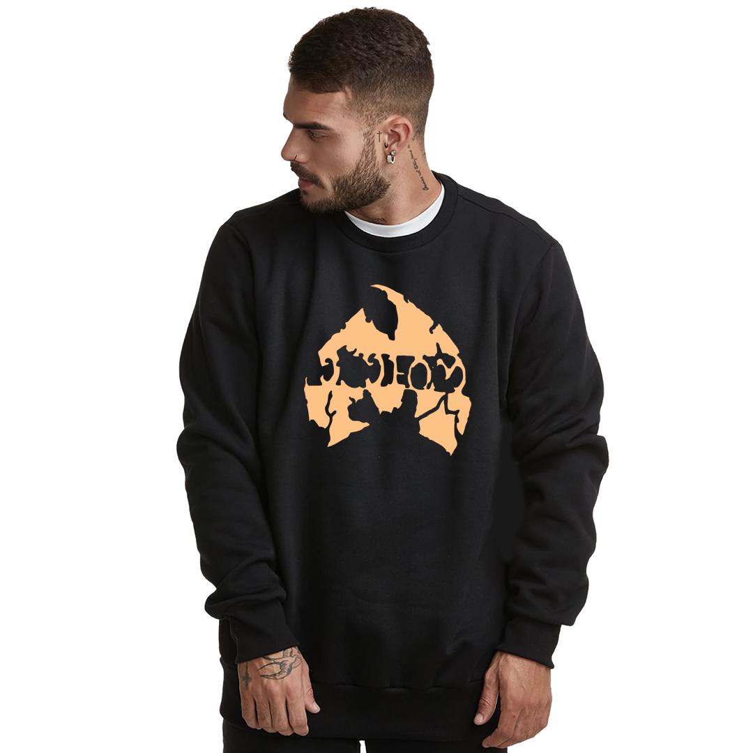Nome do produto: Moletom Fechado Wu Tang Clan Interior Flanelado Method Man Salmão