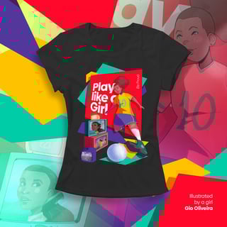 Nome do produto Soccer - Play Like a Girl (baby long)