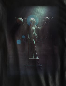 Camiseta Alien e os Planetas