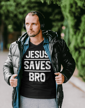 Camiseta Masculina Cristã Jesus Save Bro