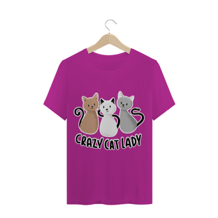 Nome do produtoCamiseta Crazy Cat Lady (gatos)