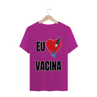 Nome do produtoCamiseta Eu Amo Vacina (diversos)