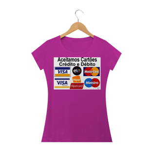 Nome do produtoCamisa feminina aceitamos cartões de crédito