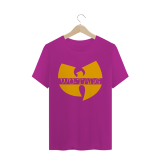 Nome do produtoCamiseta de Malha Quality Wu Tang Clan Logo Texto Tradicional Amarelo