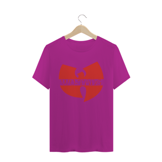 Nome do produtoCamiseta de Malha Quality Wu Tang Clan Logo Texto Tradicional Vermelho