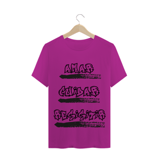 Nome do produtoT-Shirt Amar, Cuidar, Resistir