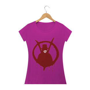 Nome do produtoCamiseta Baby Long Feminina - V de Vingança