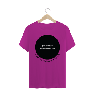 Nome do produtocamiseta masculina - por dentro estou cansado