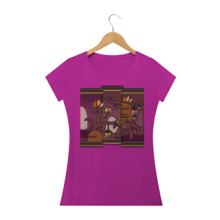 Nome do produto Camiseta baby Long Quality Feminina Estampa Quadro Artístico