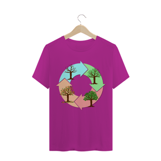 Nome do produto Camiseta Quality Masculina Estampa Ciclo de vida das árvores