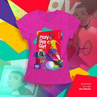 Nome do produto Soccer - Play Like a Girl (baby long)