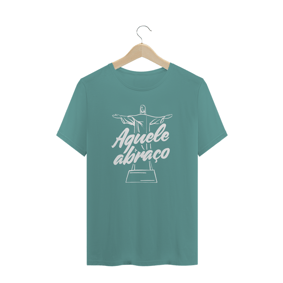 Nome do produto  Abraço Carioca / T-Shirt Prime Masculina Verde ou Cinza estonada
