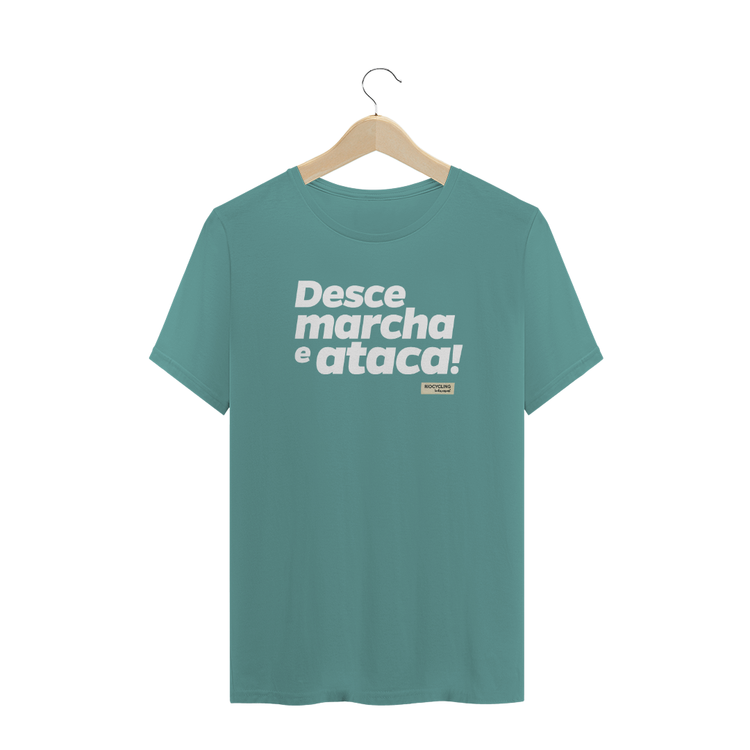 Camiseta Masculina Estonada Desce marcha e ataca (Cores)