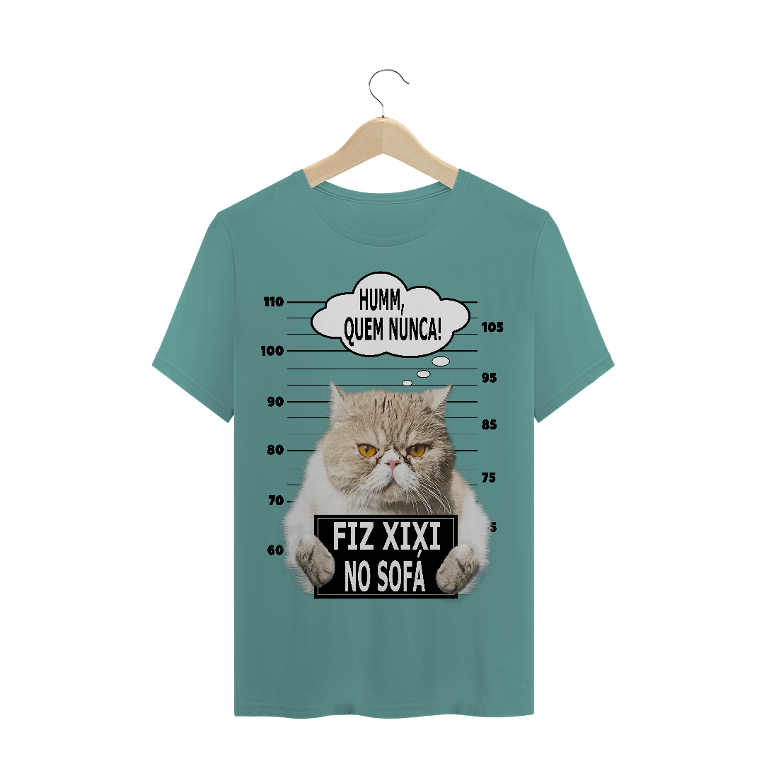 Nome do produto: Cat - fiz xixi no sofá / T-shirt estornada