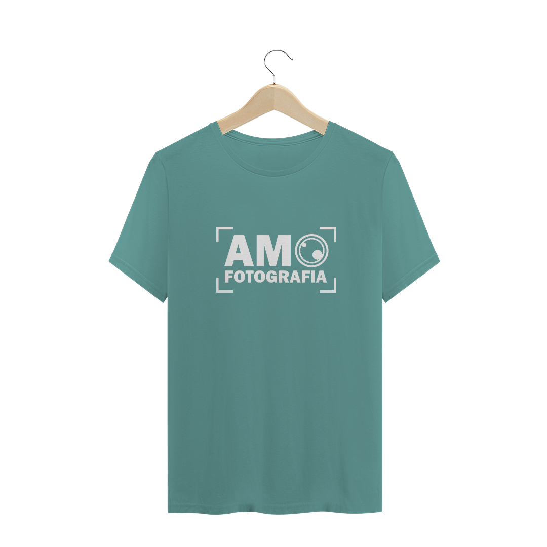 Nome do produto: Camiseta estonada AMO FOTOGRAFIA