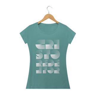Nome do produto Camiseta Feminina Cristo Redentor radial