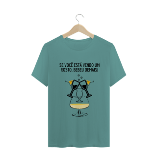 Camiseta Estonada - Bebeu demais - Letra Cor Preta