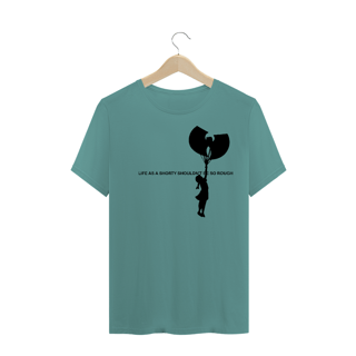 Nome do produtoCamiseta de Malha ESTONADA Pré-Lavada Wu Tang Clan Life as a shorty