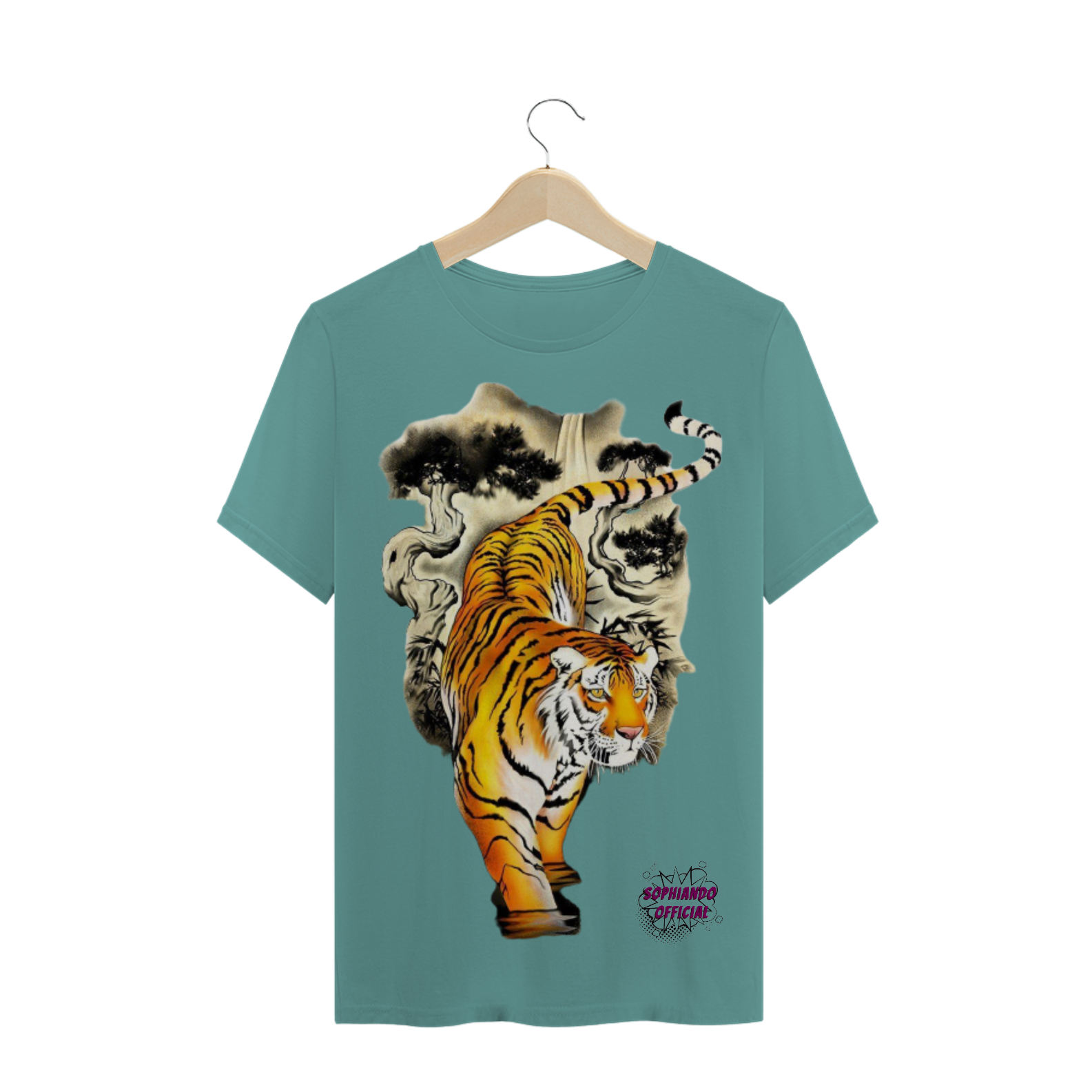 Tigre! Camisa Masculina Estonada