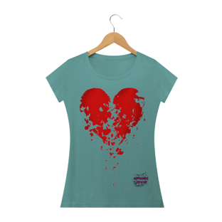 Nome do produtoCoração! Camisa Feminina Estonada