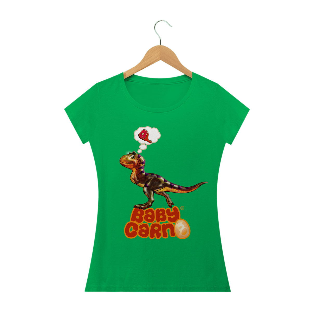 Nome do produto: Camiseta Feminina Dinossauro Cartotauro