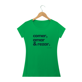 Nome do produtoComer, Amar & Rezar_babylook_letras petroleo