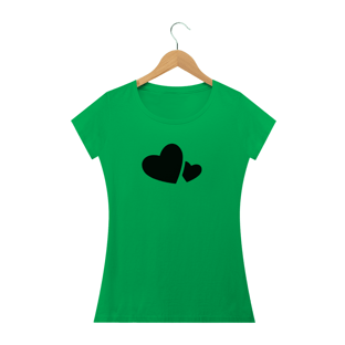 Nome do produtoCamisa Feminina Corações +Cores