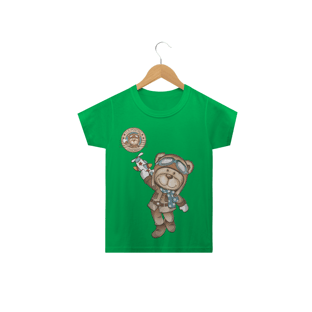 Nome do produtoCamiseta infantil Urso Aviador 