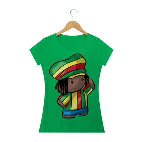 Camiseta Bob Marley (VERDE E LARANJA)