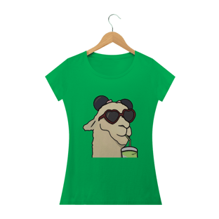 Nome do produtoCamiseta Feminina Sticker Lhama
