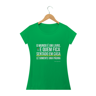 Nome do produto Camiseta Frase Santo Agostinho Feminina