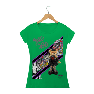 Nome do produtoPunk's Not Dead!!!! Camisa Feminina Baby Long Quality