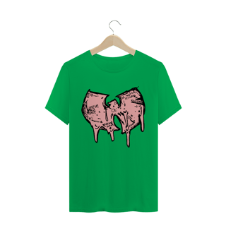 Nome do produtoCamiseta de Malha Quality Wu Tang Clan Logo Draw Grafite Rosa